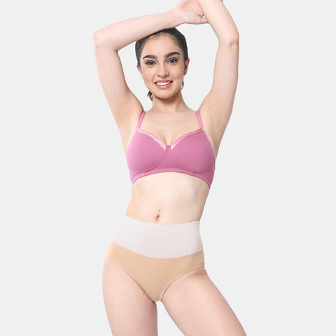 Envie Padded Non-Wired 3/4th Coverage T-Shirt Bra - NVB1007 (Light Wine)