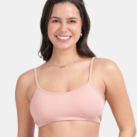 Envie Value+ Girls Non-Padded Non-Wired Full Coverage Teenage Bra - EVEGBA006 (Peach)