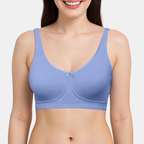 Envie Non-Padded Non-Wired 3/4th Coverage T-Shirt Bra - NVB1150 (Powder Blue)