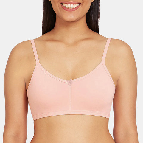 Envie Non Padded Non Wired Moulded 3/4th Coverage T-shirt Bra - NVB1138 (Peach)