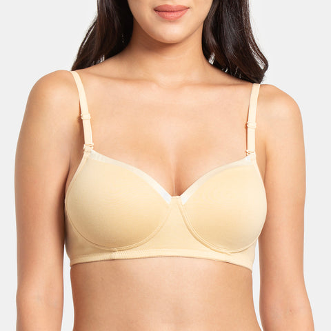 Envie Padded Non-Wired 3/4th Coverage T-Shirt Bra - NVB1007 (Beige)