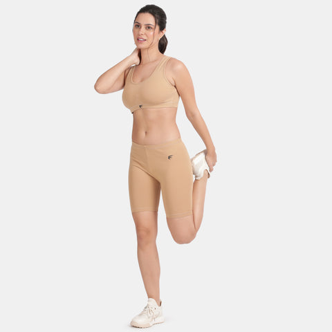 Envie Non-Padded Non-Wired Full Coverage Sports Bra - NVB1055 (Skin)