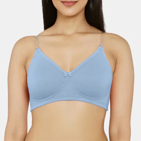 Envie NVB1136 powder blue minimiser bra non padded non wired 3/4th coverage bra