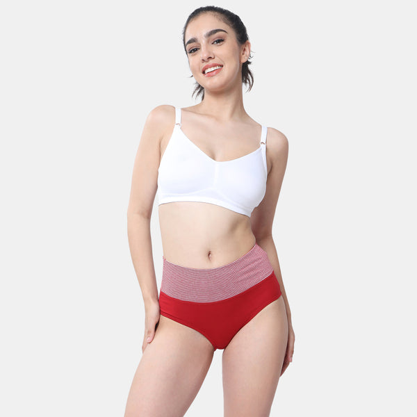 Envie Non-Padded Non-Wired Full Coverage T-Shirt Bra - NVB1092 (White)