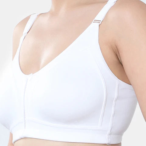 White t shirt bra Envie non wired non padded full coverage seamless bra invisible under clothes daily wear