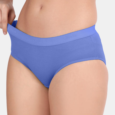 Envie Medium Rise 3/4th Rear Coverage Hipster(Pack Of 2) - NVP2059(Blue Nude)