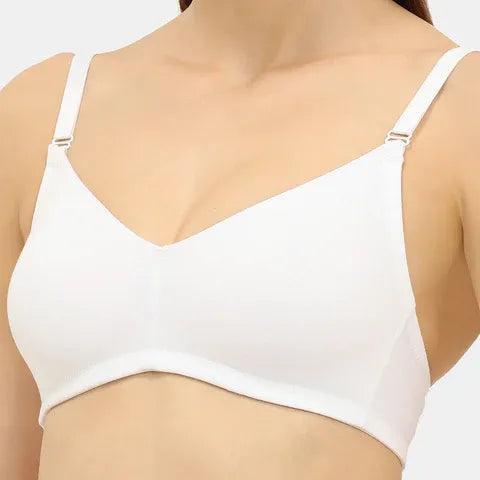 Seamless white t shirt bra Envie full coverage non wired non padded lightweight invisible bra for women