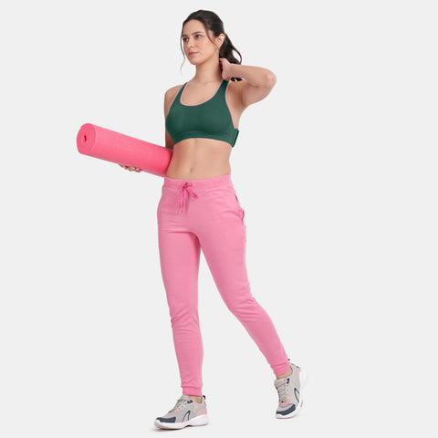 Envie Padded Non-Wired Full Coverage Sports Bra - NVB1050 (Green Pink)