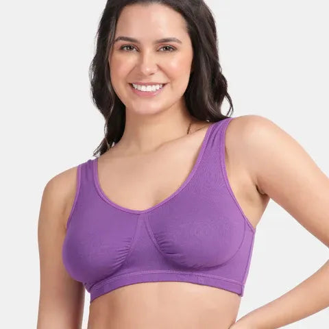 Envie Pack of 2 Non-Padded Non-Wired Full Coverage Sleeping Bra - NVB1022 (Purple)