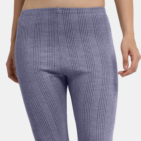 Envie Regular Fit Ankle Length Thermal Pant NVTHTM114 (Navy Melange)