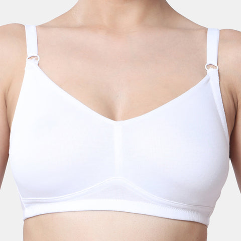 Envie Non-Padded Non-Wired Full Coverage T-Shirt Bra - NVB1092 (White)