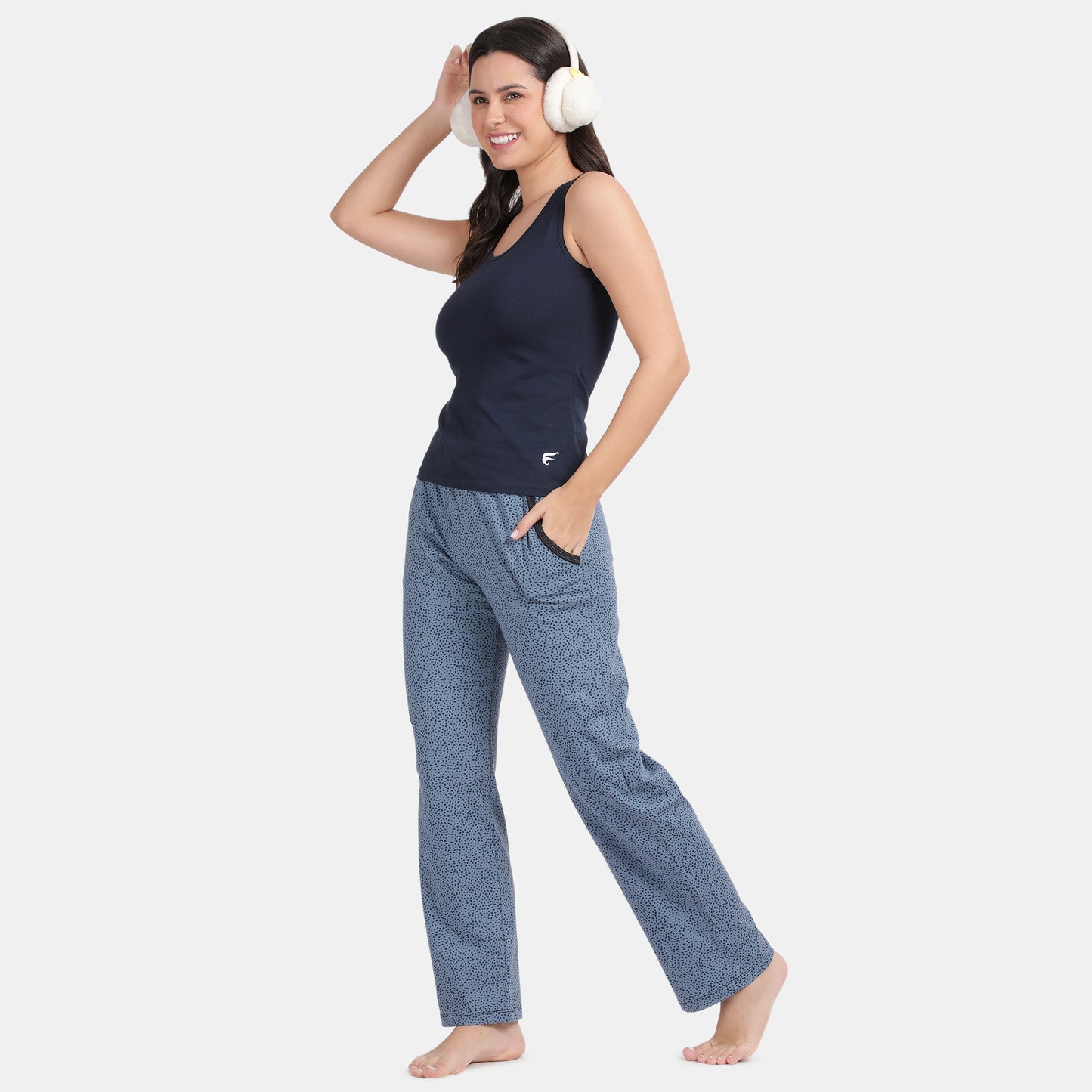 Envie Narrow Fit Ankle Length Pyjama - Assorted NVTP8003