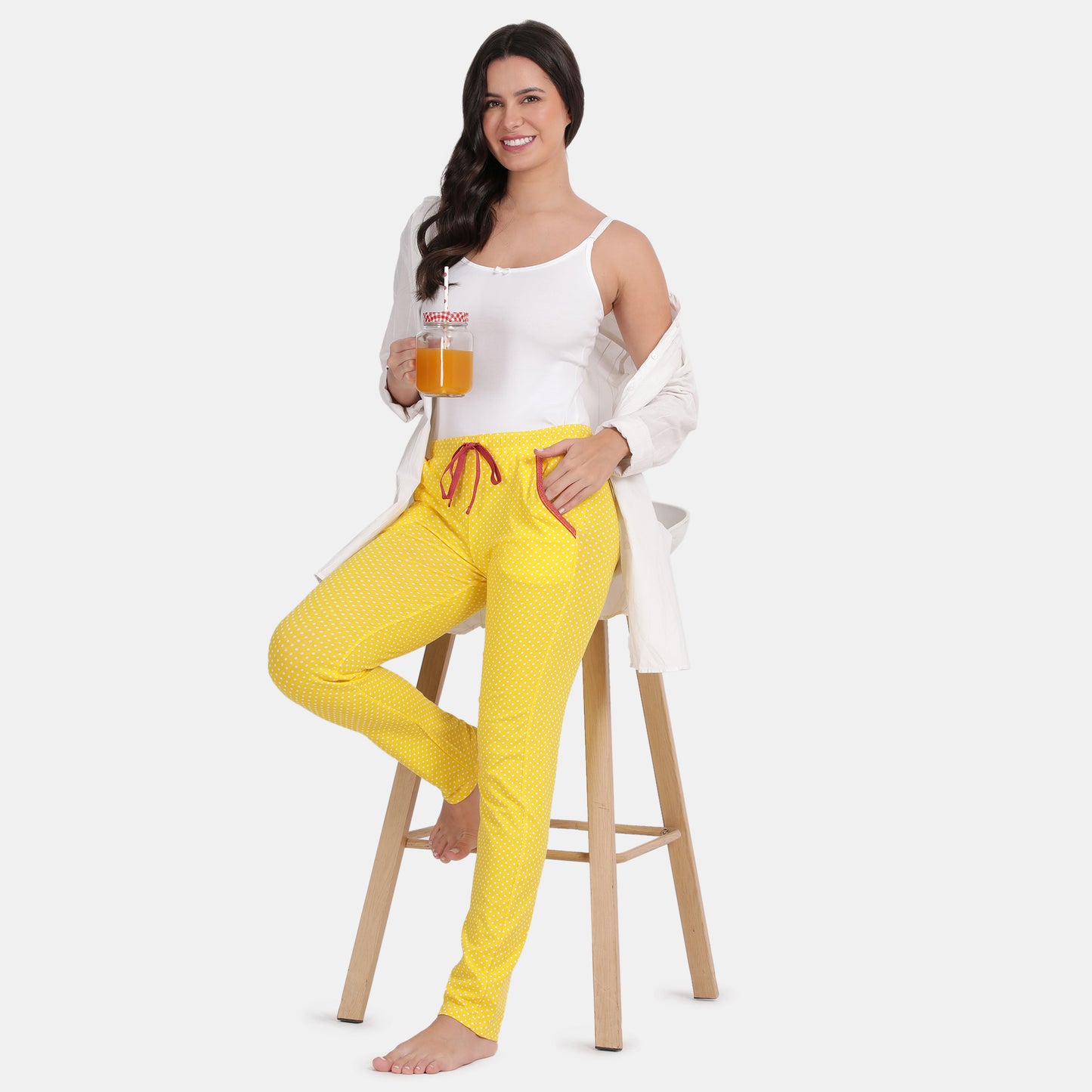 Envie Narrow Fit Ankle Length Pyjama - Assorted NVTP8003