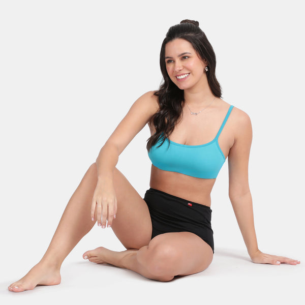 Envie Teenage Beginner Bra Pack of 2: Non-Padded & Non-Wired - EVEGBA006 (Blue Attol)
