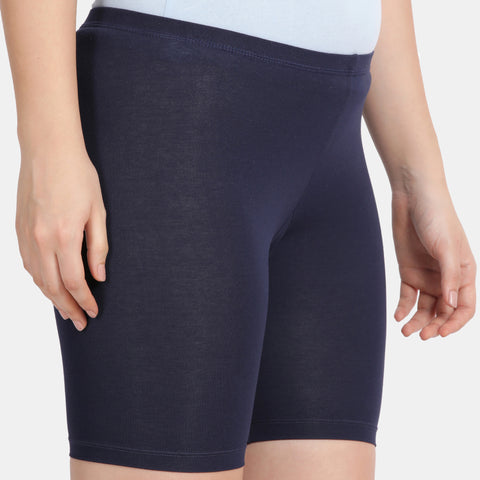 Envie Hugged Fit Thigh Length Cycling Shorts - NVS5019 (Navy)