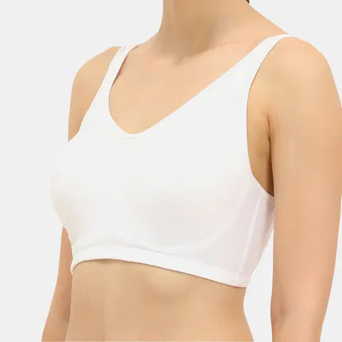 White t shirt bra Envie non wired non padded full coverage seamless bra invisible under clothes daily wear