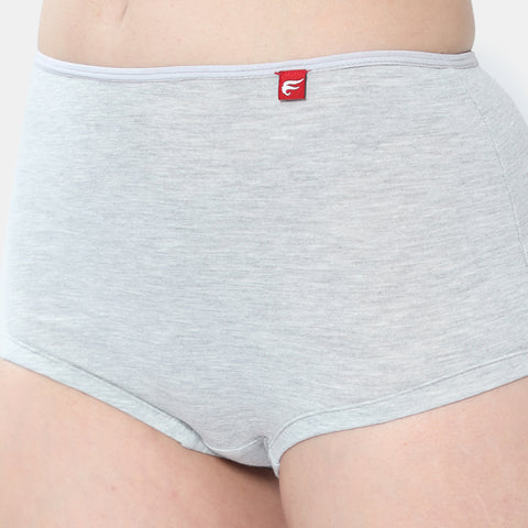 Envie Midrise Hugged Fit Comfort Boyshorts - NVS5027 (Grey Melange)