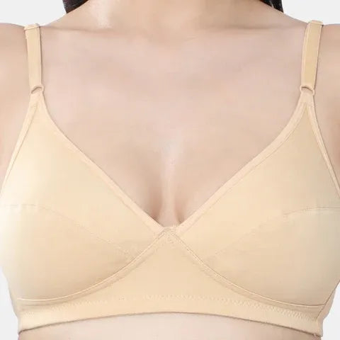 Seamless nude minimiser bra Envie 3/4th coverage non wired lightweight invisible bra for women