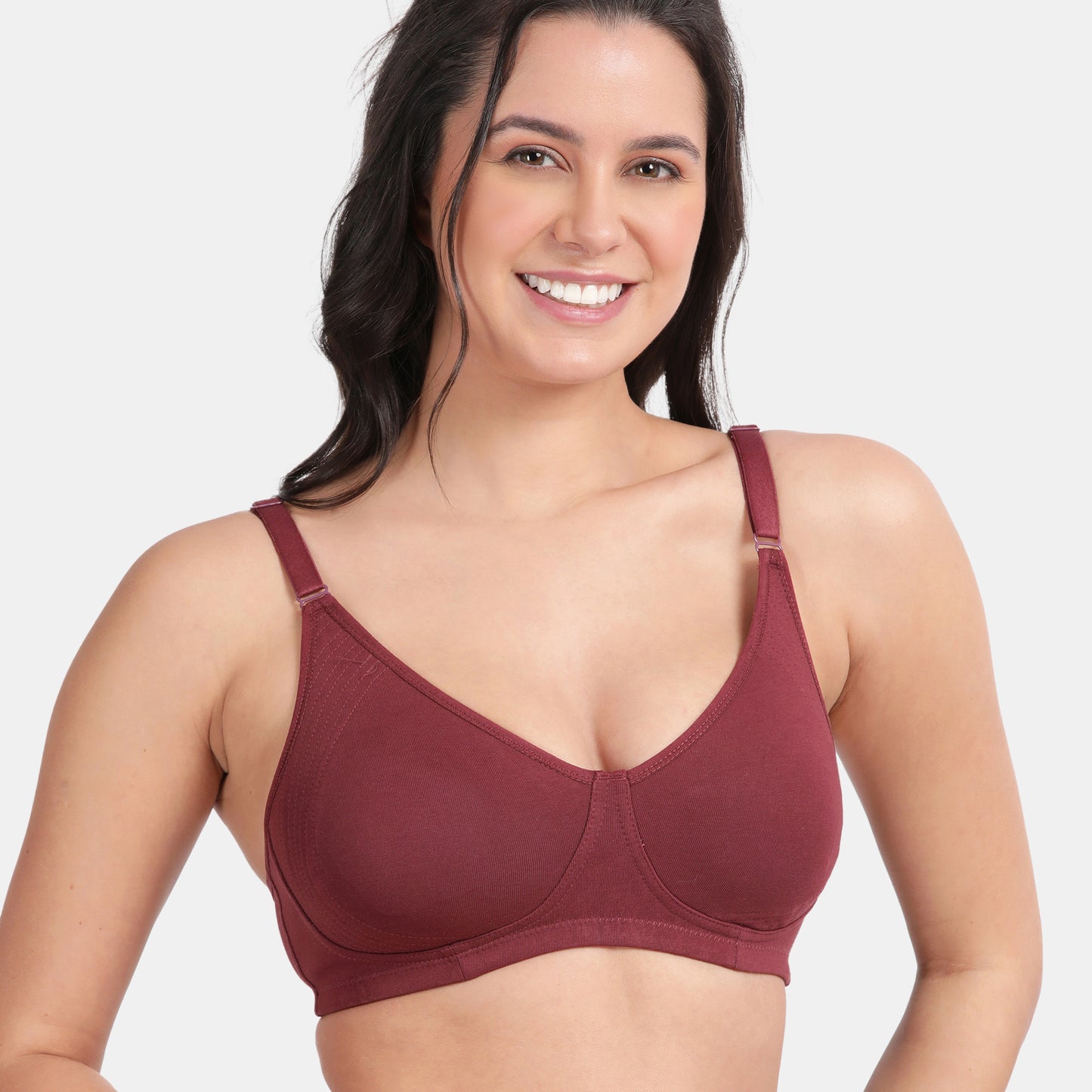 Envie Value+ Non-Padded Non-Wired 3/4th Coverage Minimiser Bra - NVB1024