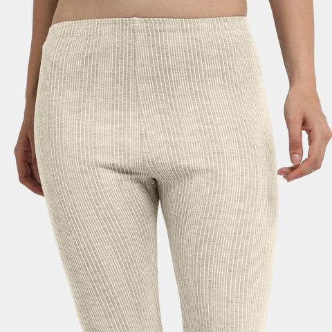 Envie Regular Fit Ankle Length Thermal Pant NVTHTM114 (Grey Melange)