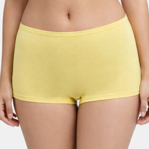 Envie Regular Fit Mid Rise Boyshorts - NVS5018 (Yellow)