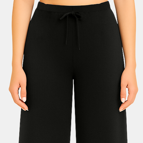 Envie Regular Fit Wide Leg Baggy Pant – NVTP8017 (Black)
