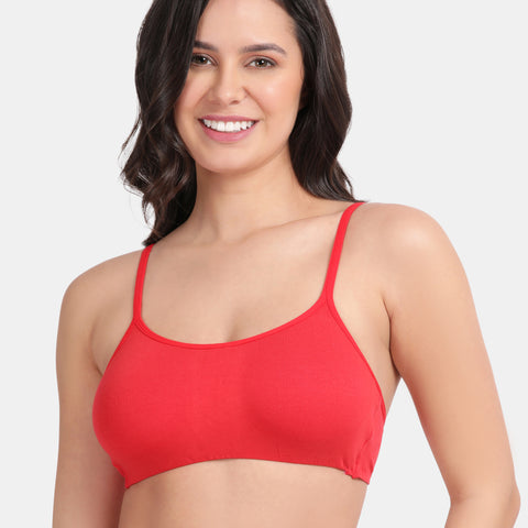 Envie Value+ Girls Non-Padded Non-Wired Full Coverage Teenage Bra - EVEGBA006 (True Red)
