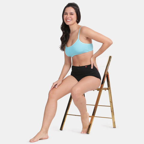 Envie Value+ Girls Non-Padded Non-Wired Full Coverage Teenage Bra - EVEGBA006 (Blue Curacao)