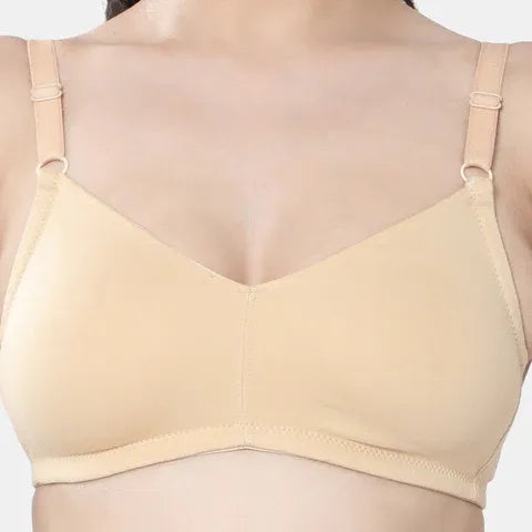 Envie non padded non wired full coverage t shirt bra NVB1084 nude seamless smooth invisible everyday comfort bra for women