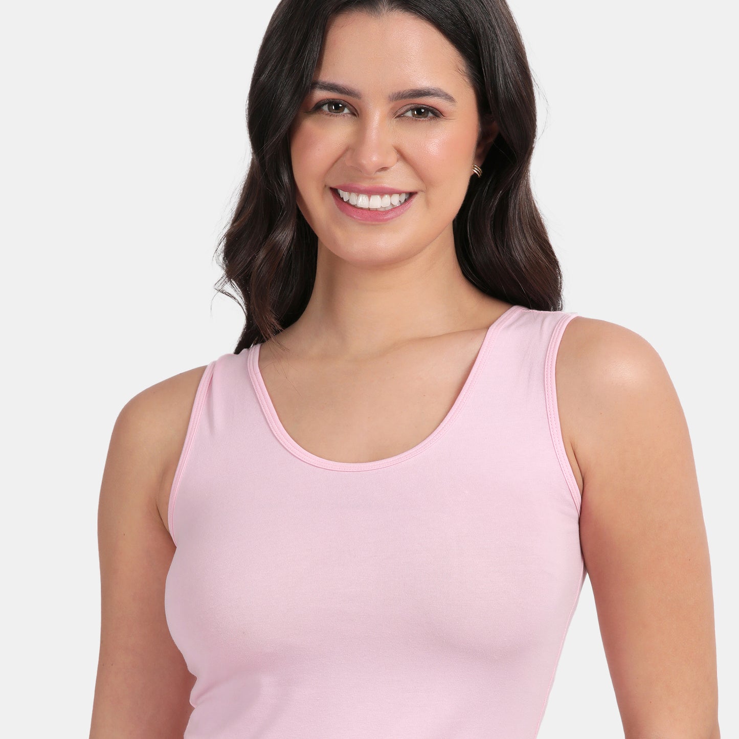 Envie Regular Fit U-Neck Short Length Tank Top - NVC3019