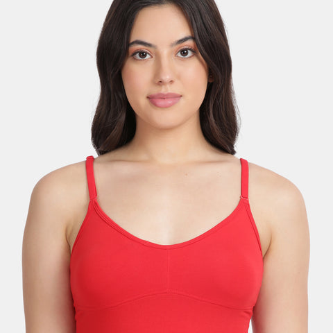 Envie Value+ Regular Fit V-Neck Short Length Moulded Camisole - NVC3004 (True Red)