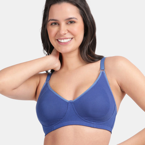 Envie Non-Padded Non-Wired 3/4th Coverage Minimiser Bra - NVB1024 (Sapphire)