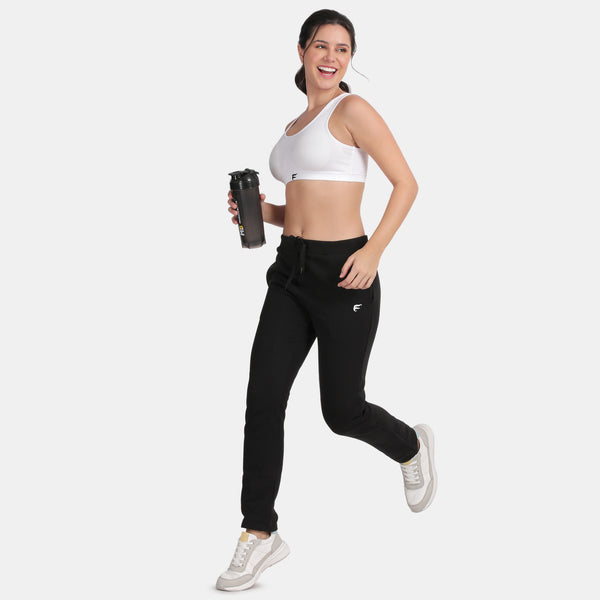 Envie Padded Non-Wired 3/4th Coverage Racerback Sports Bra - NVB1124 (White)