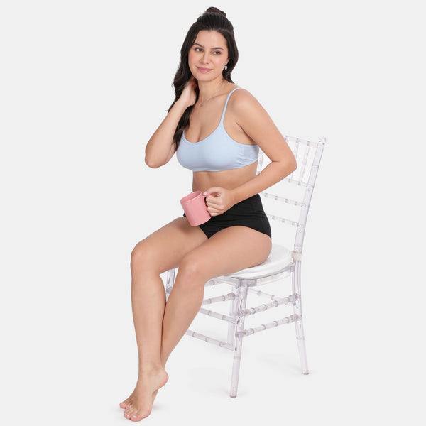 Envie Pack of 2 Girls Non-Padded Non-Wired Full Coverage Teenage Bra - EVEGBA006 (Powder Blue)