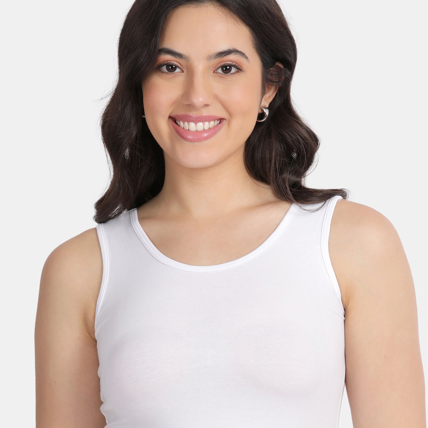 Envie Regular Fit U-Neck Short Length Tank Top - NVC3019