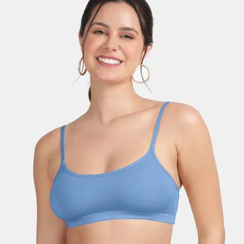 Powder blue beginners bra Envie girls non padded non wired full coverage comfortable training bra for daily wear