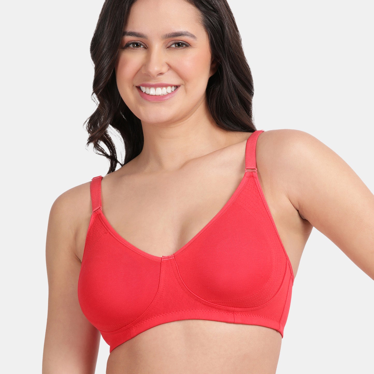 Envie Value+ Non-Padded Non-Wired 3/4th Coverage Minimiser Bra - NVB1024