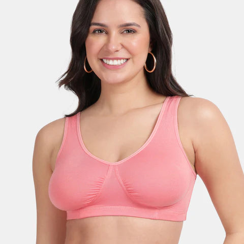 Envie Non-Padded Non-Wired Full Coverage Sleeping Bra - NVB1022 (Woodrose)
