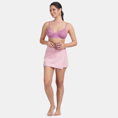 Envie Non-Padded Non-Wired 3/4th Coverage Lace Bra - NVB1133 (MD Purple)
