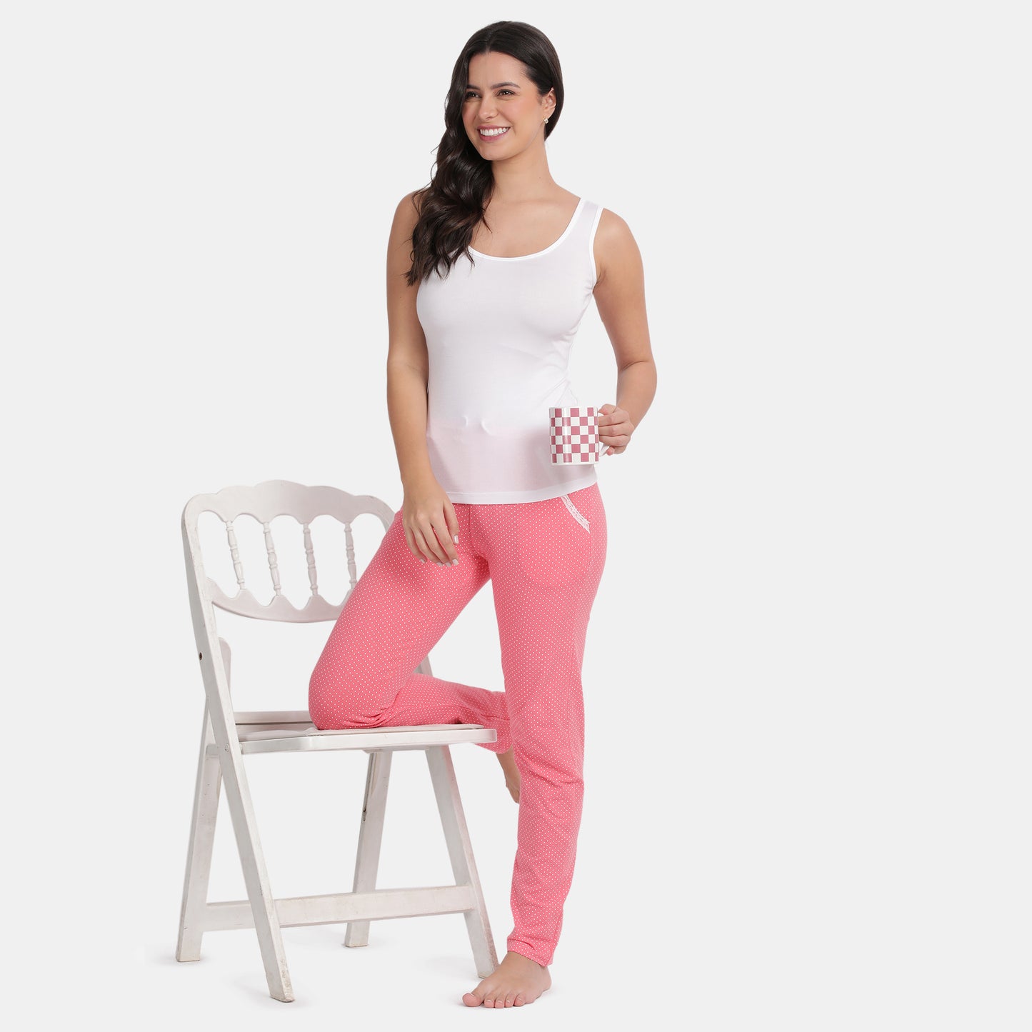 Envie Narrow Fit Ankle Length Pyjama - Assorted NVTP8003