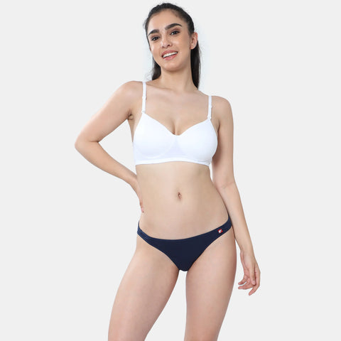 Envie Low Rise Half Coverage Bikini (Pack of 2) - NVP2055 (Black Pink)