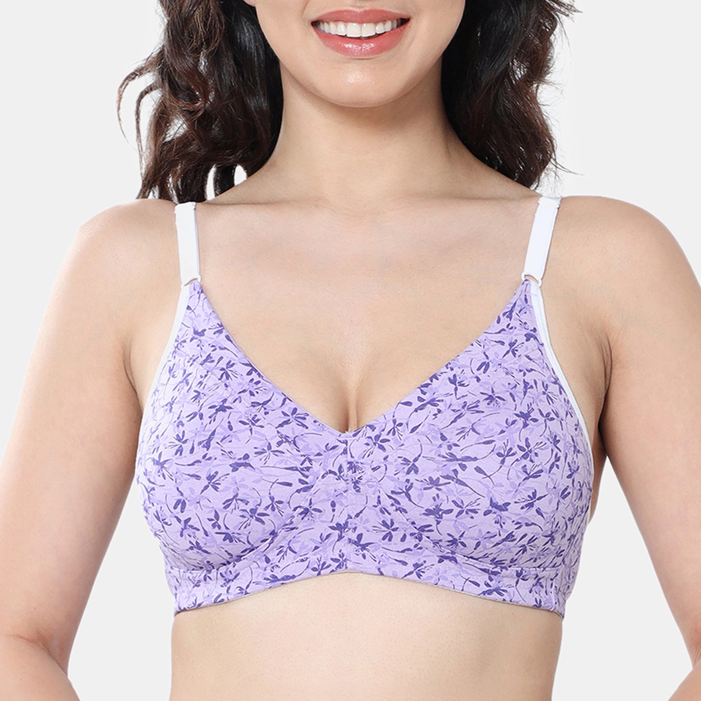 Envie Non-Padded Non-Wired Full Coverage T-Shirt Bra - Assorted- NVB1110