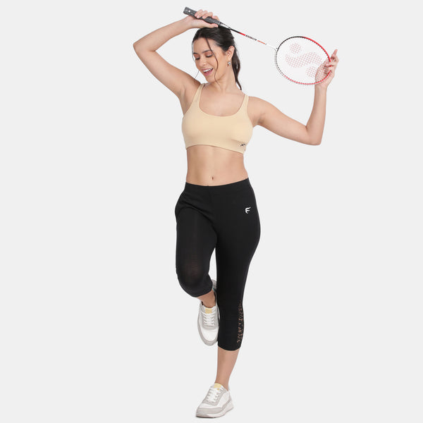 Envie Padded Non-Wired 3/4th Coverage Sports Bra - NVB1123 (Nude)