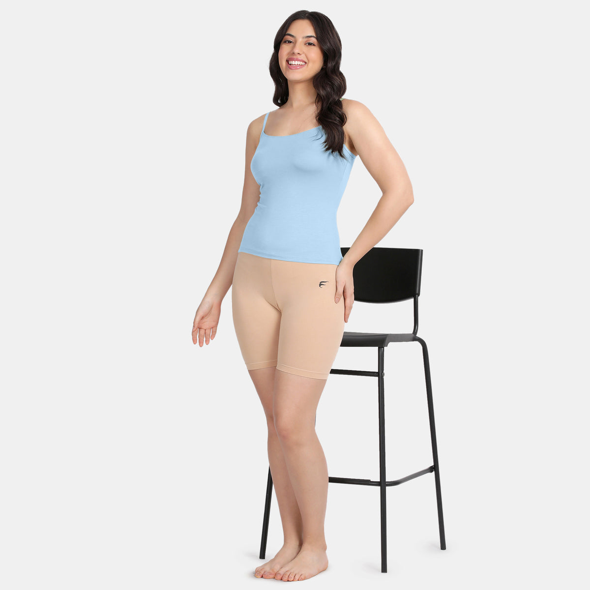 Envie Regular Fit Scoop Neck Short Length Camisole - NVC3031 (Blue)