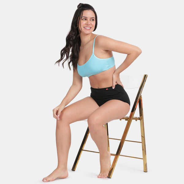 Envie Pack of 2 Girls Non-Padded Non-Wired Full Coverage Teenage Bra - EVEGBA006 (Blue Curacao)
