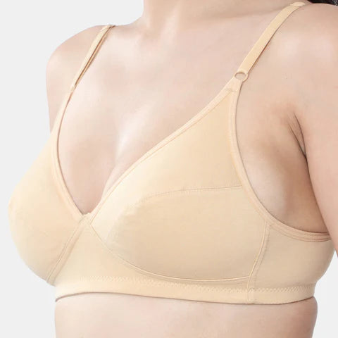 Seamless nude minimiser bra Envie 3/4th coverage non wired lightweight invisible bra for women