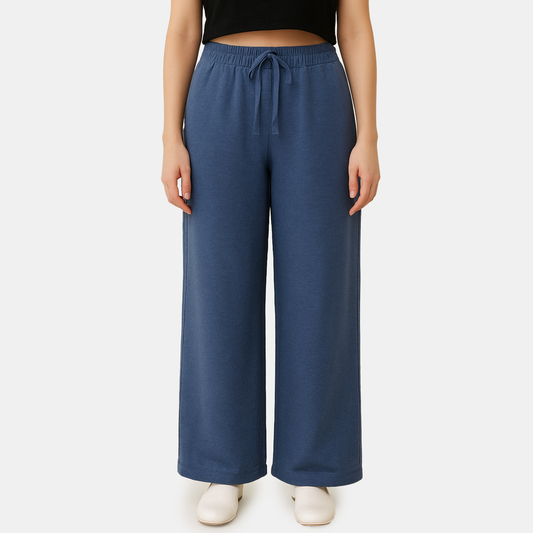 Envie Relaxed Fit Wide Leg Baggy Pant – NVTP8016 (Dark Denim)