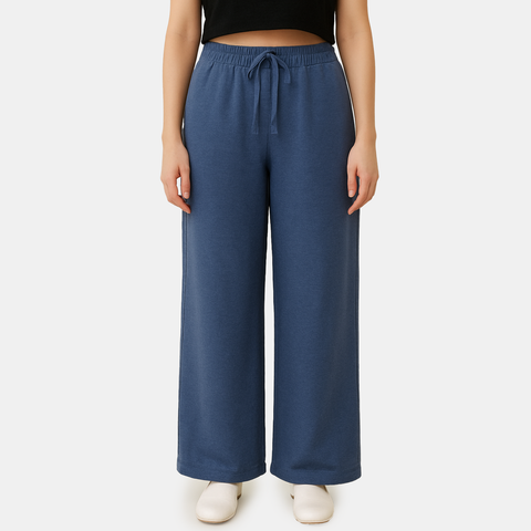 Envie Relaxed Fit Wide Leg Baggy Pant – NVTP8016 (Dark Denim)