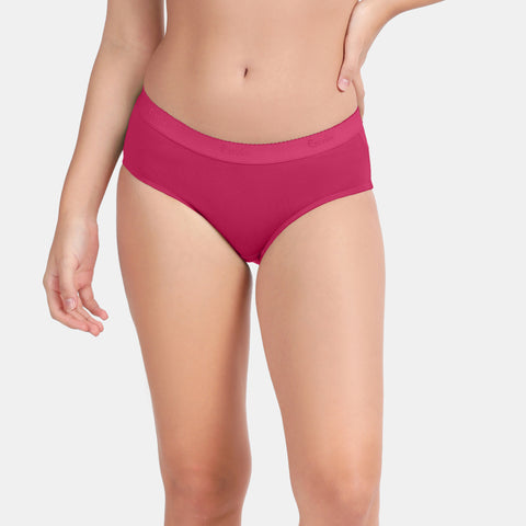 Envie Medium Rise 3/4th Rear Coverage Hipster(Pack Of 2) - NVP2059(Nude Dark Maroon)