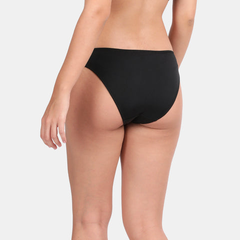 Envie Non-Padded Wired 3/4th Coverage T-Shirt Bra With Low Rise Half Rear Coverage Bikini - ST1132-2060NVY
